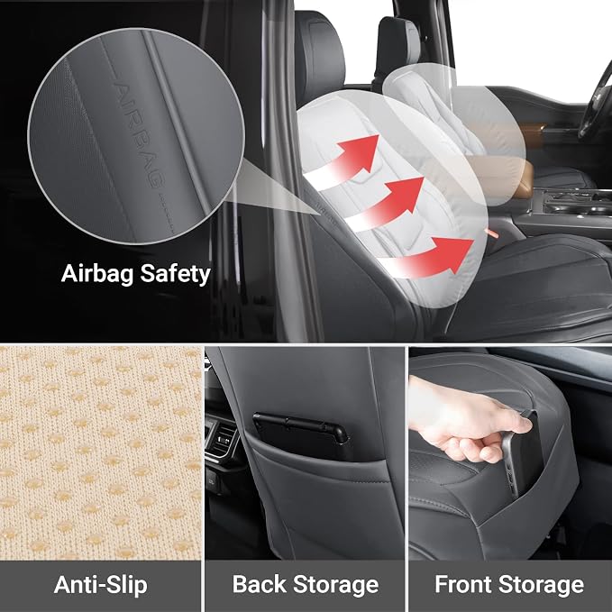 Seat Covers for Ford Ranger — Front Seat — Gray