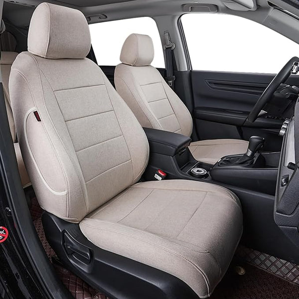 Fabric Seat Covers for Toyota Tacoma โ Full Set โ Beige