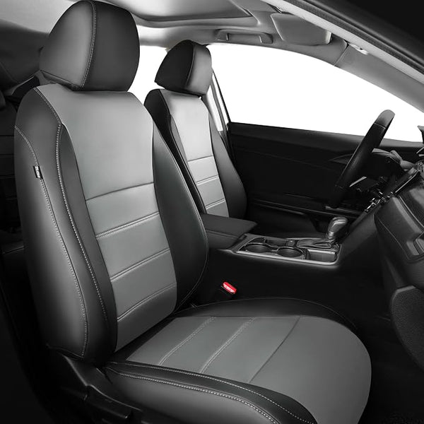 Faux Leather Seat Covers for Honda Civic โ Full Set โ Black / Gray