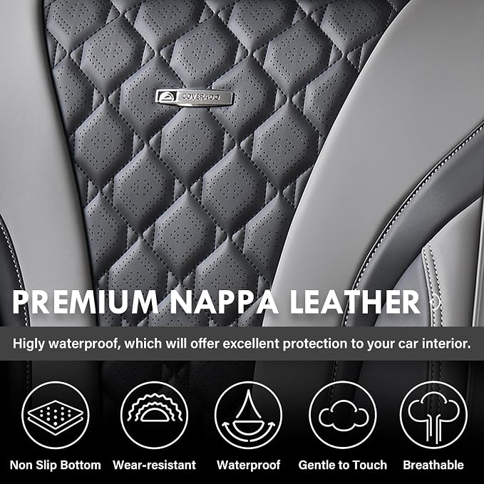 Universal Seat Covers — Front Seat — Gray / Black