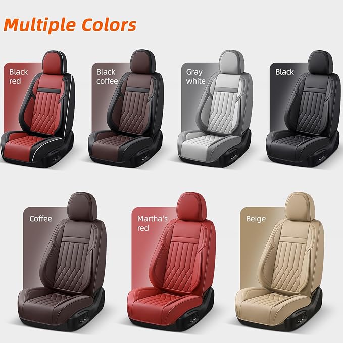 Universal Seat Covers — Full Set — Black / Brown