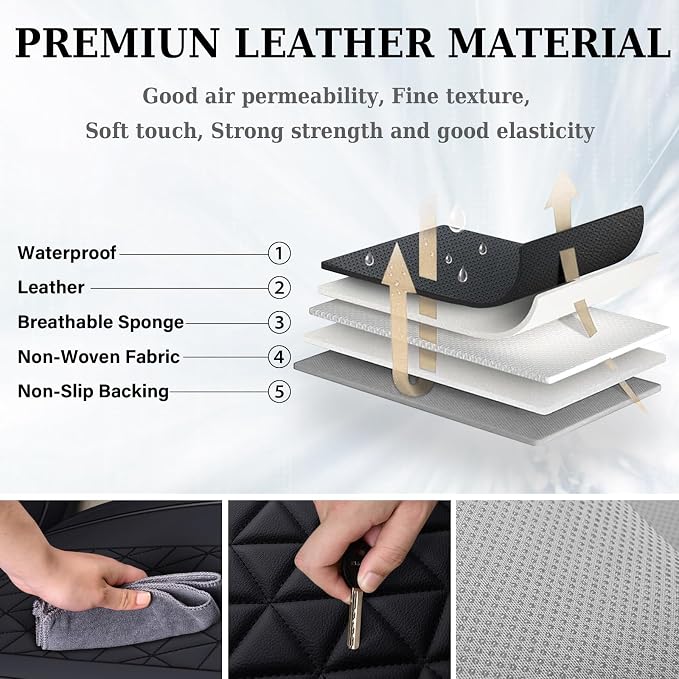 Seat Covers for Multiple Vehicles — Black