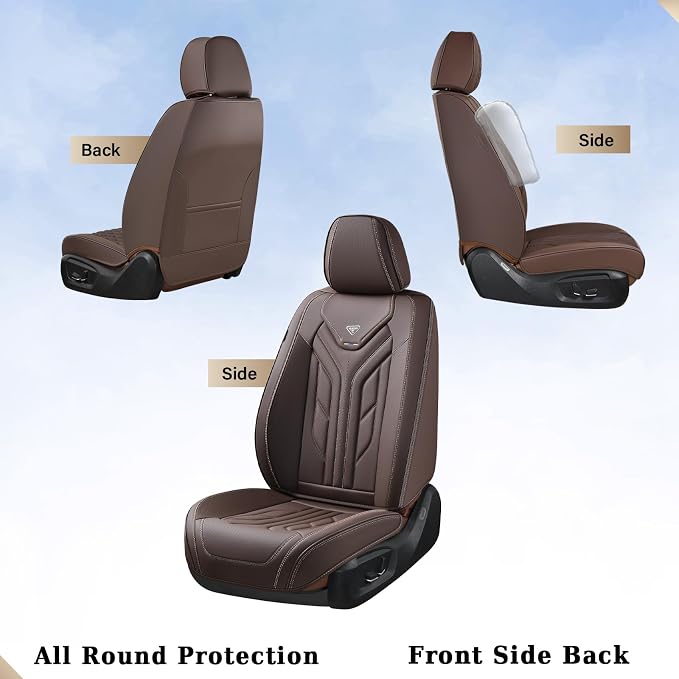 Universal Seat Covers — Full Set — Coffee