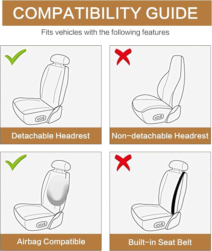 Universal Seat Covers — Front Seat — Red / Blue
