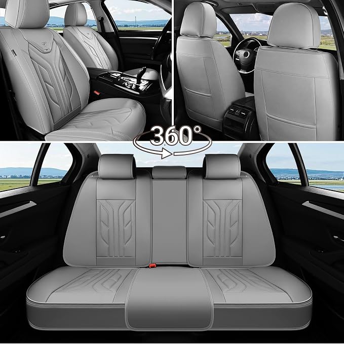 Universal Seat Covers — Full Set — Gray