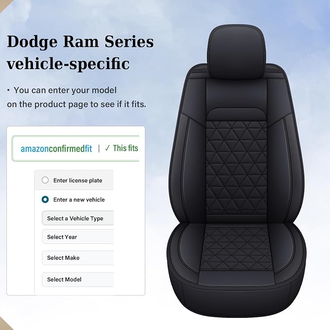 Seat Covers for Multiple Vehicles — Black