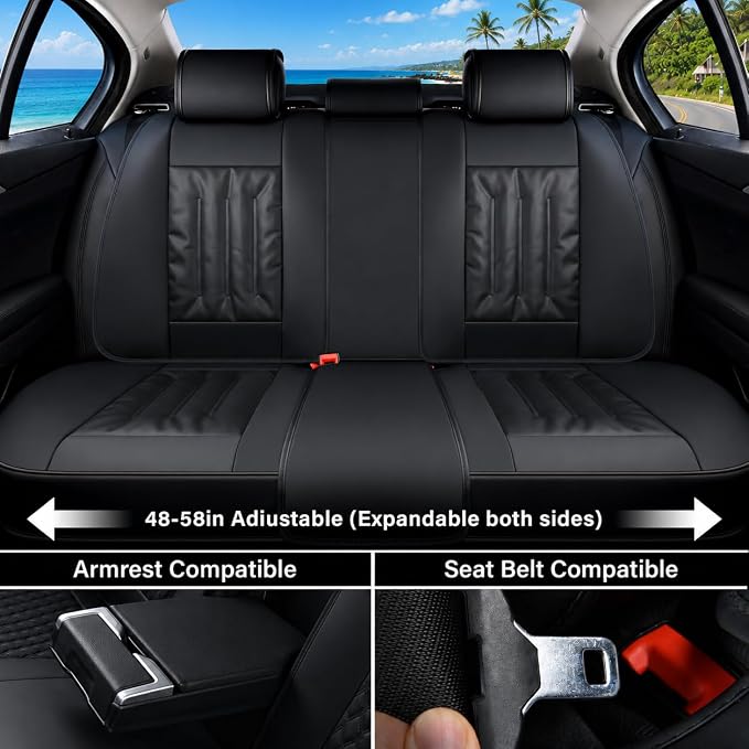 Universal Seat Covers — Full Set — Black