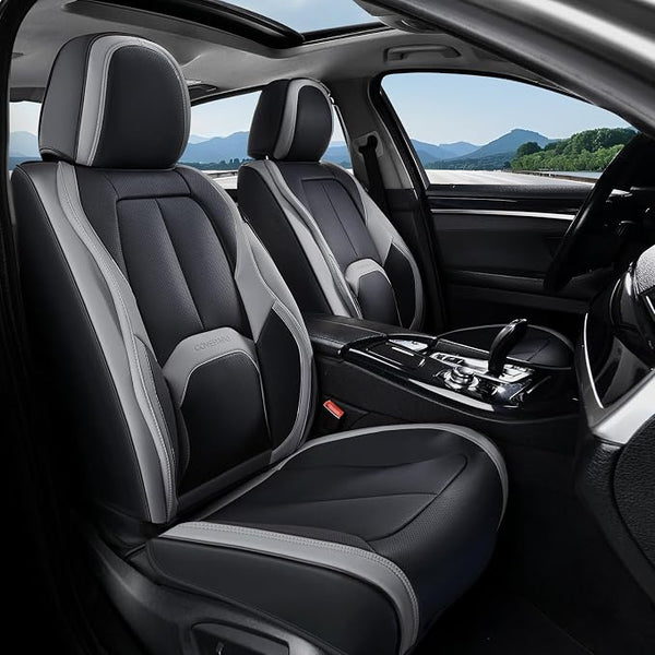 Universal Seat Covers โ Front Seat โ Black / Gray