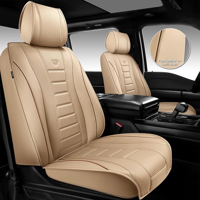 Universal Seat Covers — Full Set — Beige