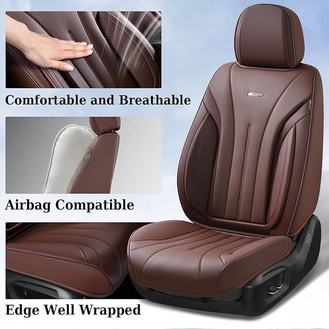 Universal Seat Covers — Front Seat — Coffee