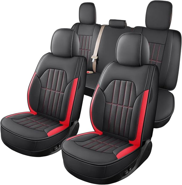 Seat Covers for Multiple Vehicles โ Full Set โ Red