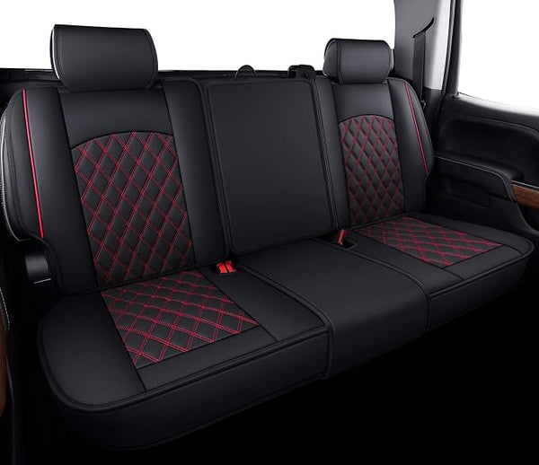 Faux Leather Seat Covers for Chevrolet Silverado / GMC Sierra โ Red