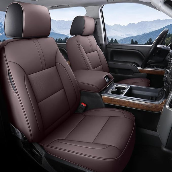 Seat Covers for Chevrolet Silverado / GMC Sierra โ Full Set โ Brown