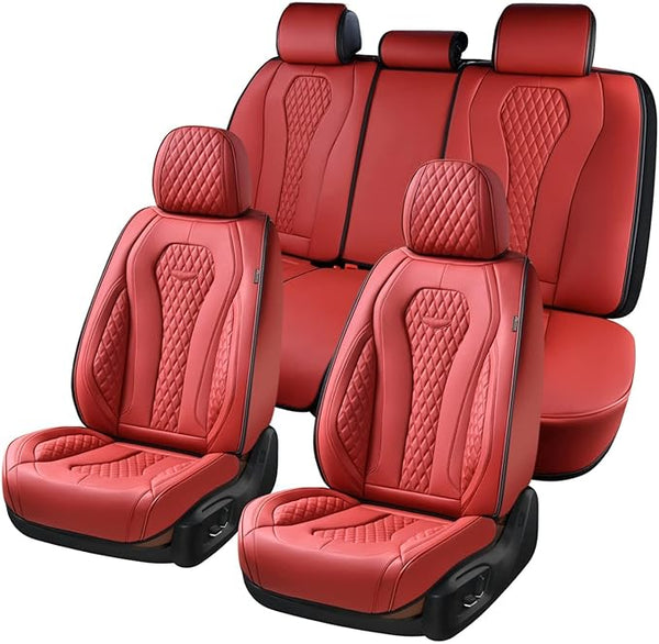Universal Seat Covers โ Full Set โ Red