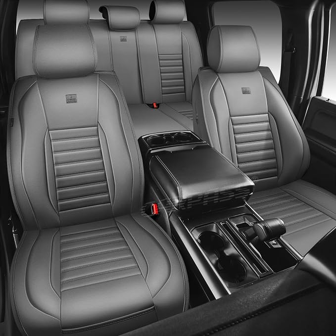 Universal Seat Covers — Front Seat — Gray