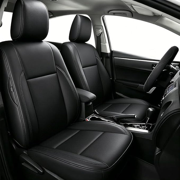 Faux Leather Seat Covers for Toyota Corolla โ Full Set โ Black