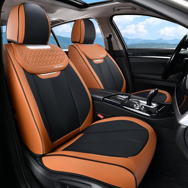 Universal Seat Covers โ Front Seat โ Brown / Black
