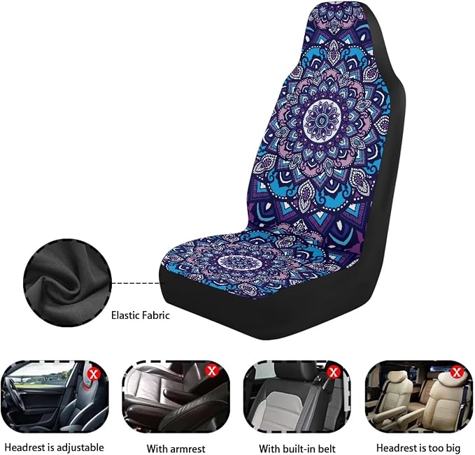 Fabric Car Seat Covers — Front Seat