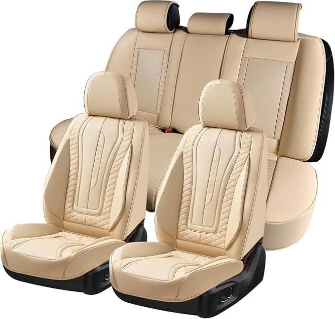 Universal Seat Covers — Full Set — Beige
