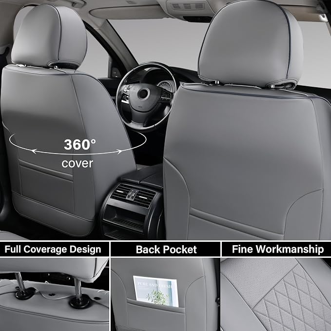 Seat Covers for Toyota Tacoma — Front Seat — Gray