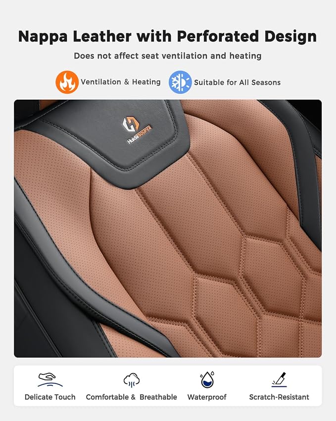 Universal Seat Covers — Black / Brown