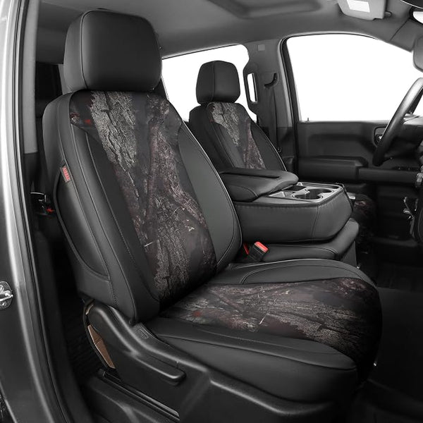 Faux Leather Seat Covers for Chevrolet Silverado โ Black