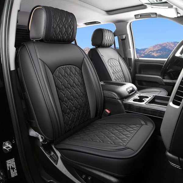 Seat Covers for Chevrolet Silverado / GMC Sierra โ Front Seat โ Black