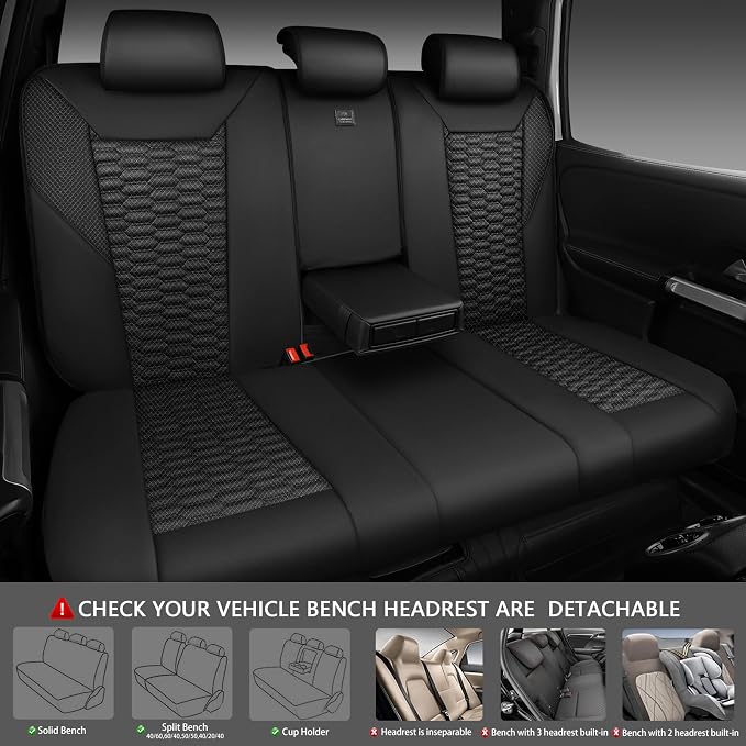 Universal Fabric Seat Covers — Black