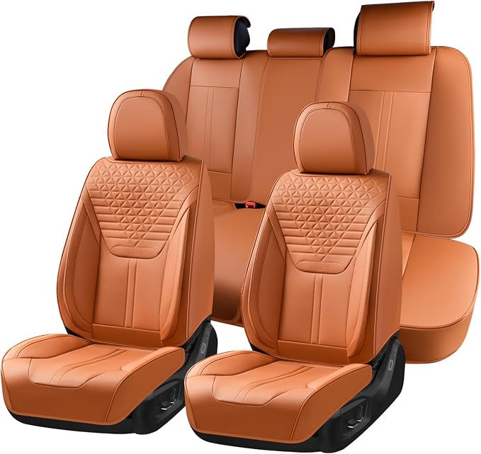 Universal Seat Covers — Full Set — Brown