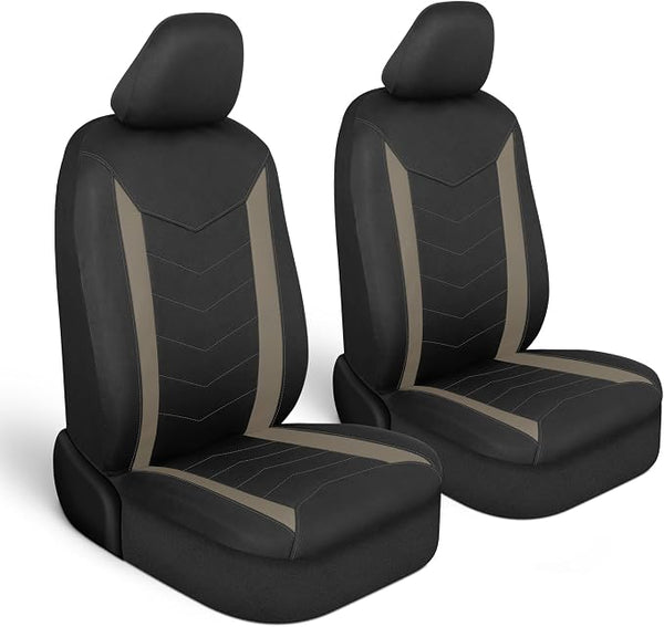 Neoprene Car Seat Covers โ Front Seat โ Beige