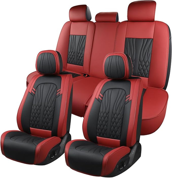 Universal Seat Covers โ Full Set โ Red