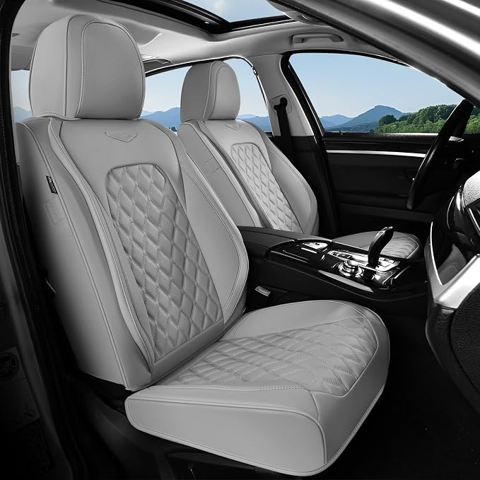 Universal Seat Covers — Front Seat — Gray