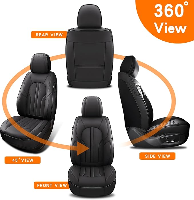 Universal Seat Covers — Full Set — Black