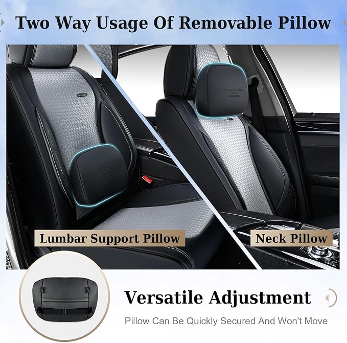 Universal Seat Covers — Front Seat — Black / Gray