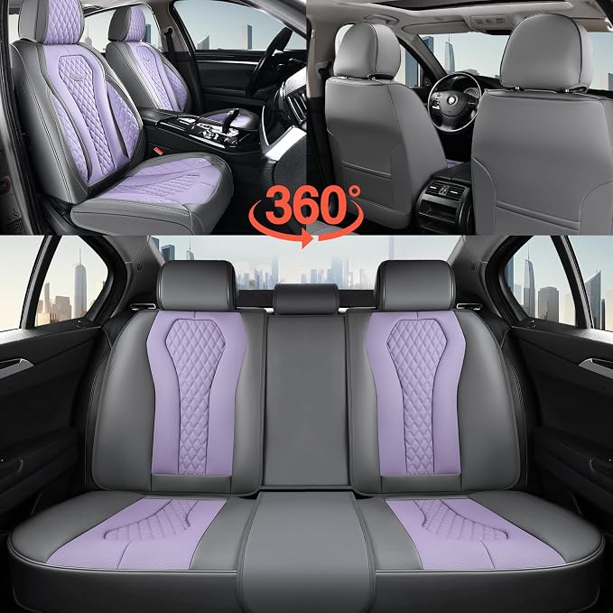 Universal Seat Covers — Full Set — Purple