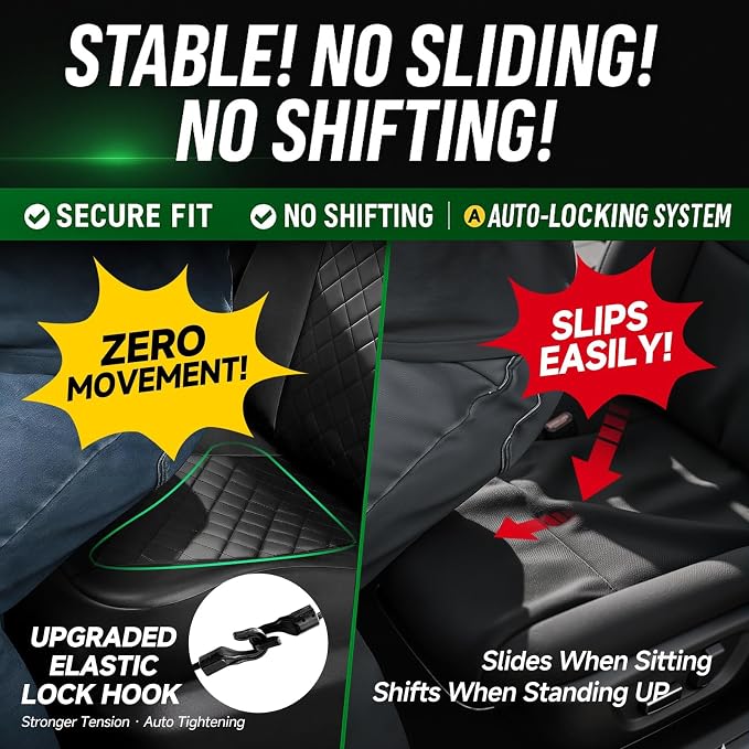 Faux Leather Seat Covers for Multiple Vehicles — Front Seat — Black / Gray