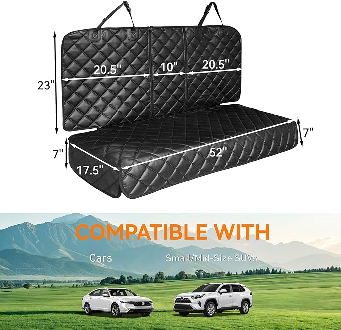 Pet Car Seat Protector — Black