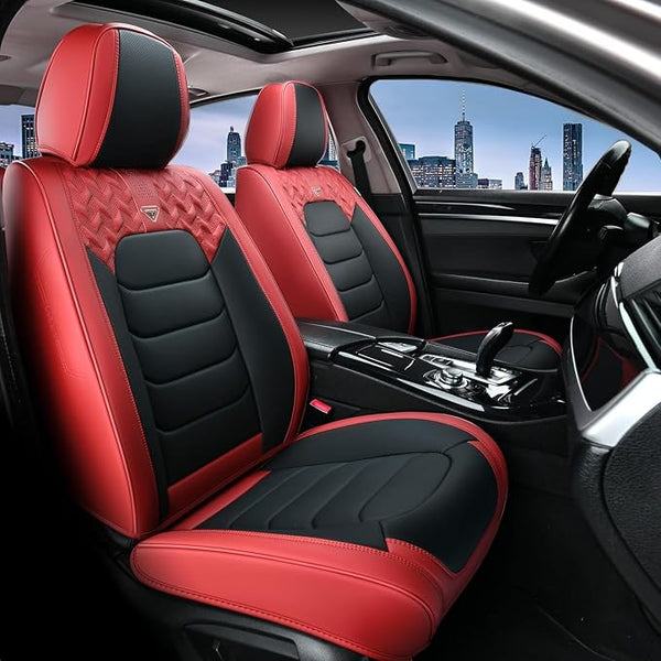 Universal Seat Covers โ Front Seat โ Red / Black