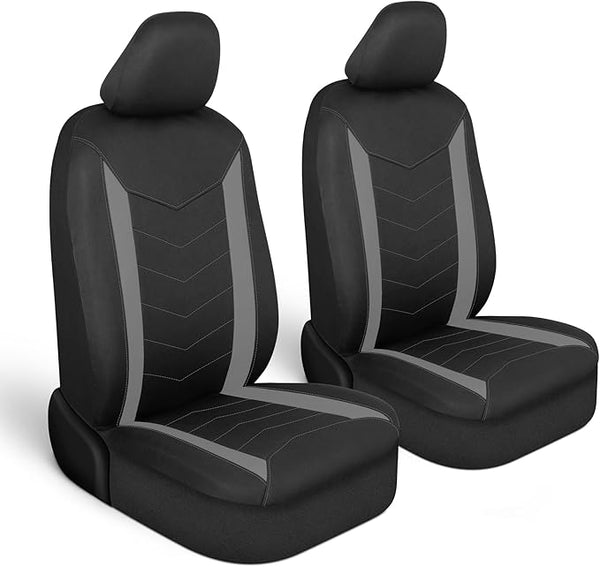Neoprene Car Seat Covers โ Front Seat โ Gray
