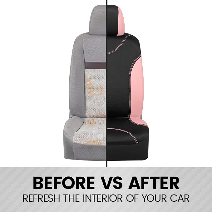 Car Seat Covers — Full Set — Pink