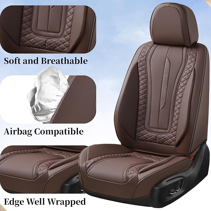 Universal Seat Covers — Front Seat — Coffee