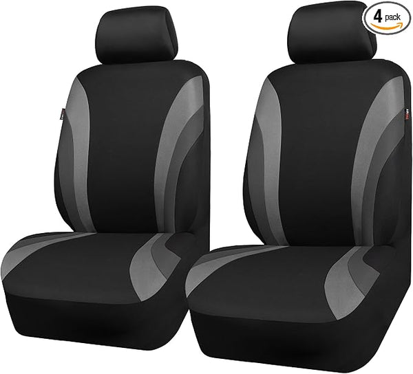 Universal Seat Covers โ Front Seat โ Gray / Black