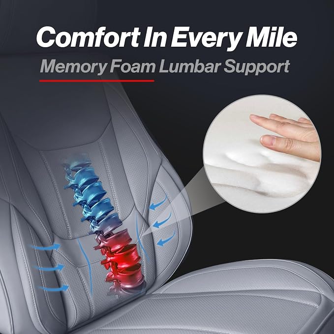 Seat Covers for Toyota Tundra — Front Seat — Gray