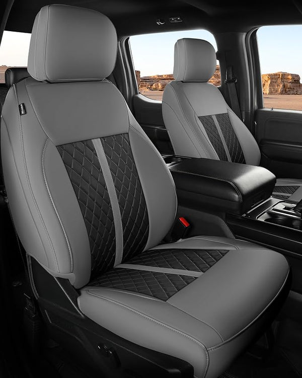 Seat Covers for Multiple Vehicles โ Full Set โ Gray / Black