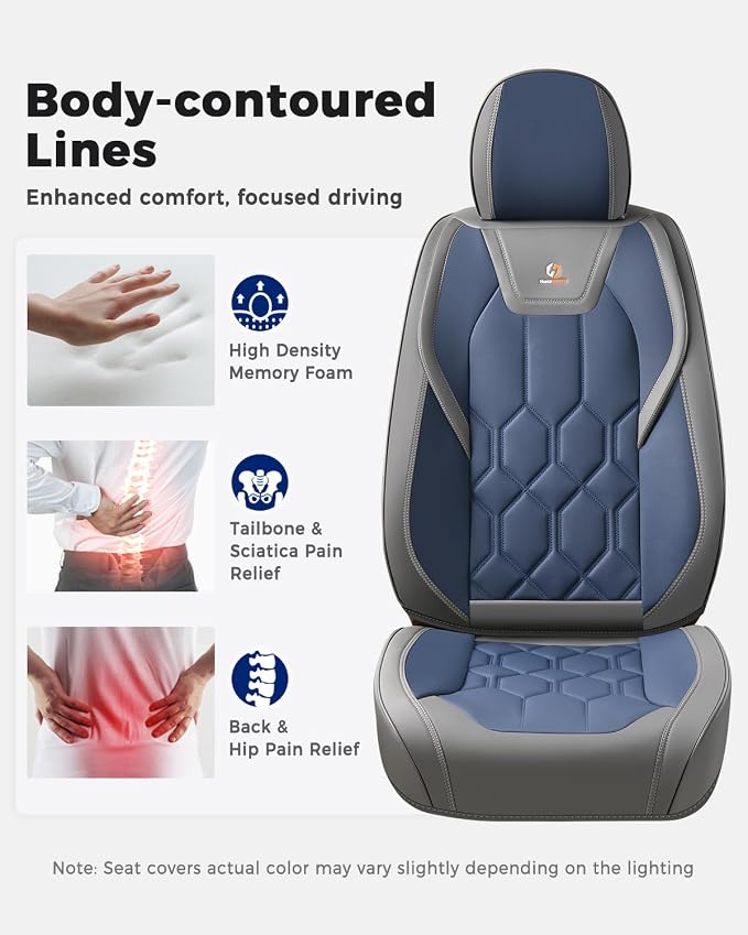 Universal Seat Covers — Front Seat — Gray / Blue