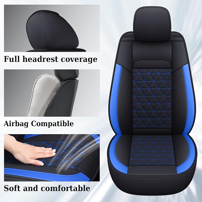 Seat Covers for Multiple Vehicles — Full Set — Blue
