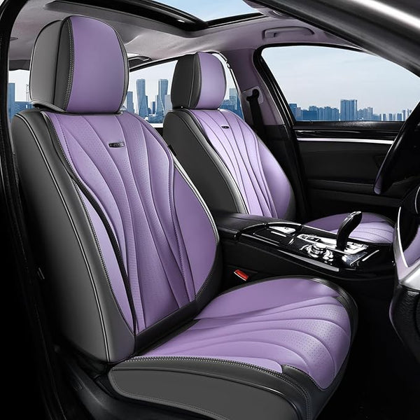 Universal Seat Covers โ Front Seat โ Gray / Purple