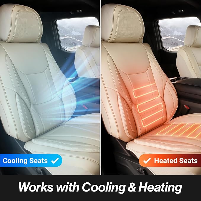 Seat Covers for GMC Sierra — Front Seat — Beige