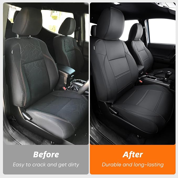 Seat Covers for Toyota Tacoma — Full Set — Black
