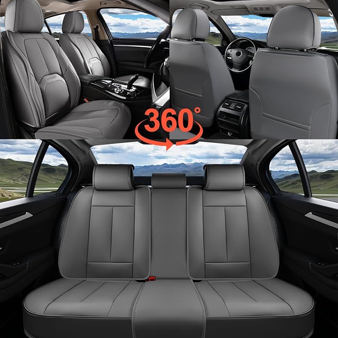 Universal Seat Covers — Full Set — Gray